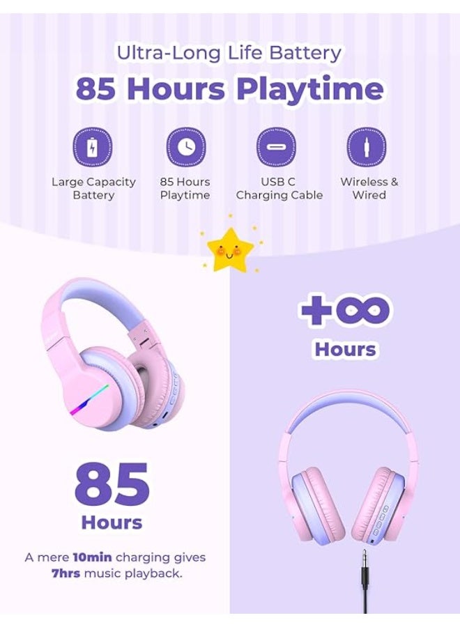 آيكليفير سماعات رأس للأطفال - سماعات رأس لاسلكية للأطفال - Image 2
