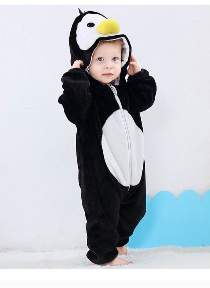 RATSAW Fleece Baby Bodysuit Infant One Piece Kids Hooded Romper Outerwear Toddler Jacket  - Image 2