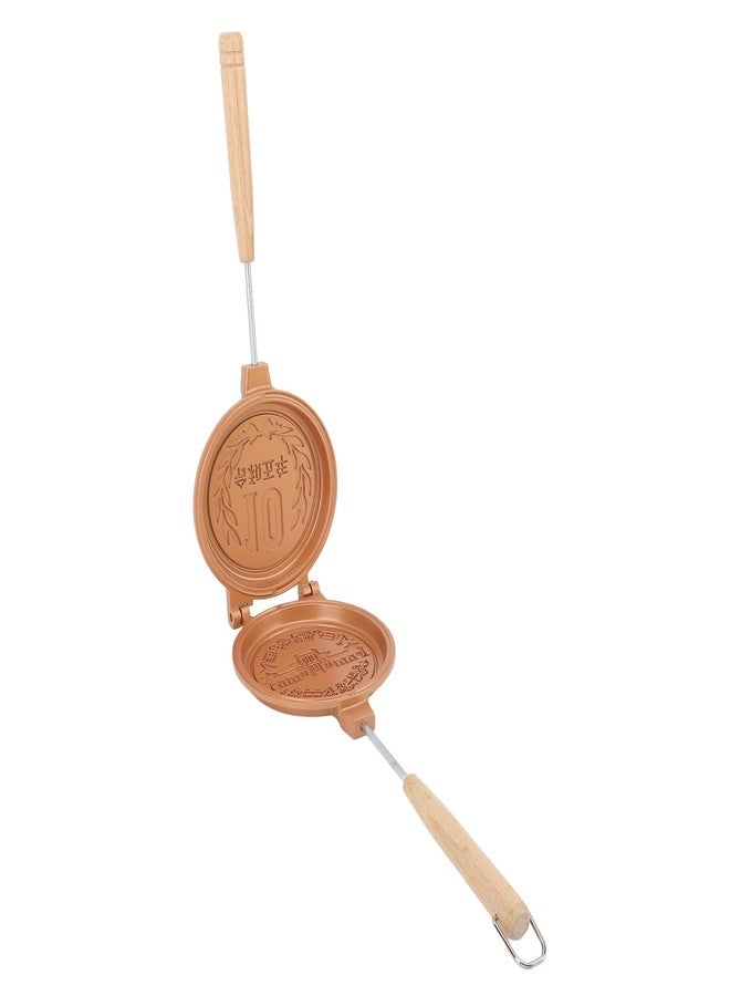 Jectse Hot Sandwich Maker, Waffle Maker Hot Dog Toaster Double Sided Sandwich Baking Pan with Long Handle, Grilled Cheese Maker Nonstick Sandwich Maker Flip Grill Pan for Breakfast - Image 5