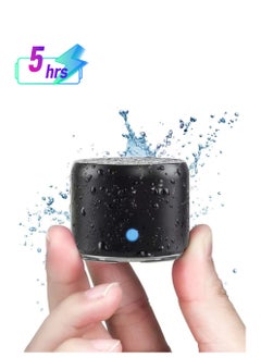 EWA A106 Pro Portable Bluetooth Speaker with Custom Bass Radiator, Brief Design, IP67 Waterproof, Perfect Mini Speaker for Shower, Room, Bike, Car Black  - Image 1