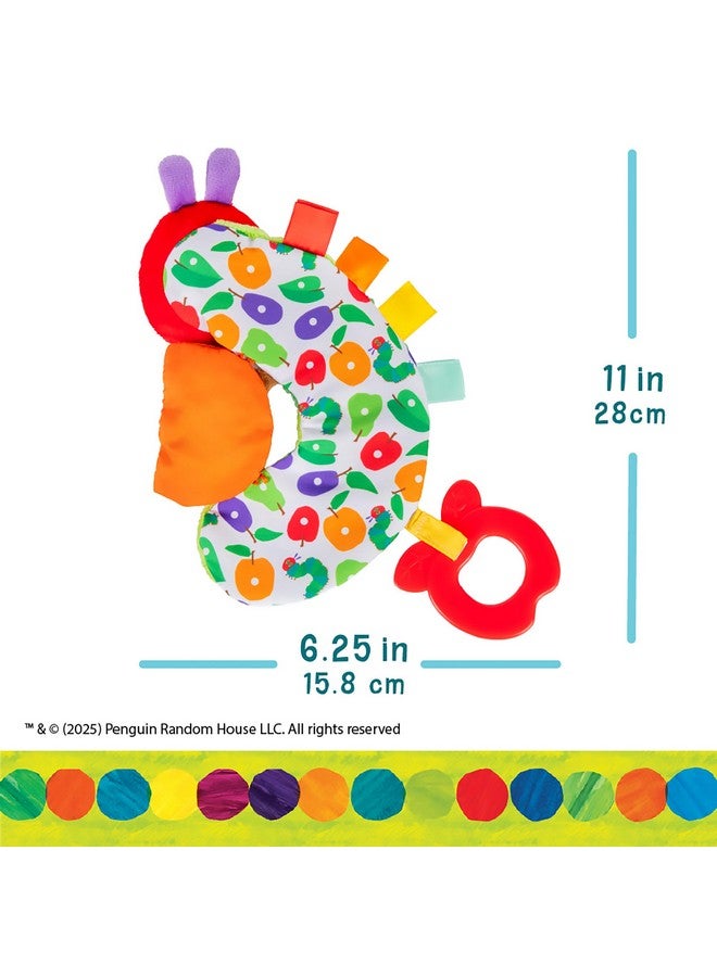 Kids Preferred KIDS PREFERRED Eric Carle Toddler Toys The Very Hungry Caterpillar Sensory Toy with Crinkle Orange Slice and Teether Ring for Car Seat and Stroller - Image 3