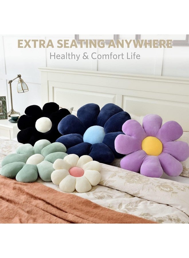 AVSHUB Flower Shaped Soft Toy for Kids Room, Living Room, Bedroom, Decorative, Nursery Décor Birthday Gift (Pack of 5) (35 Cm) (Blue) - Image 3