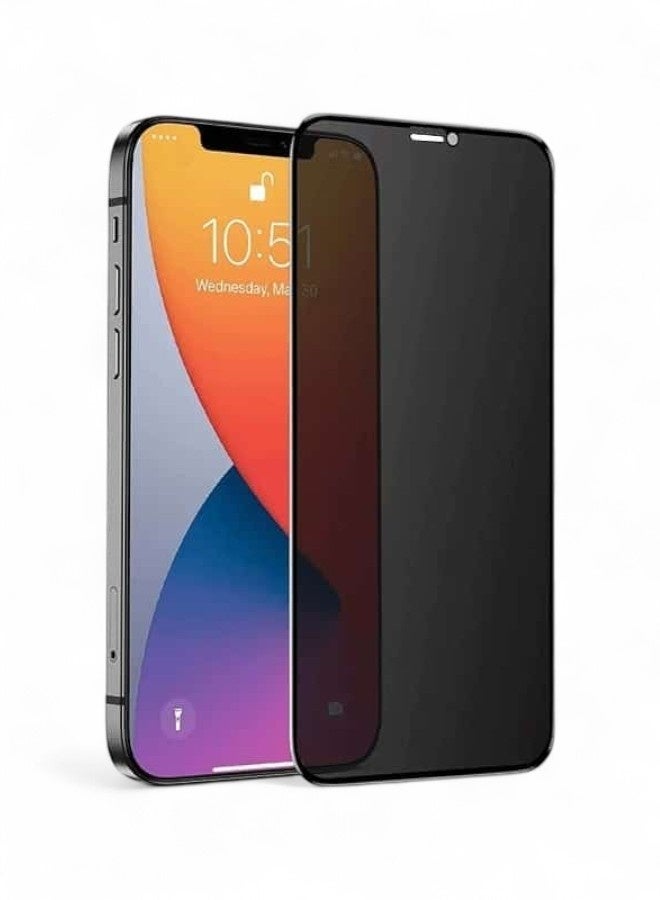 واقي شاشة سيراميك HD مضاد للتجسس لـ آيفون 12 برو ماكس (iPhone 12 Pro Max) لحماية الخصوصية (لقافة)  من Promass, حماية قصوى للشاشة من الخدوش والكسر - Image 1