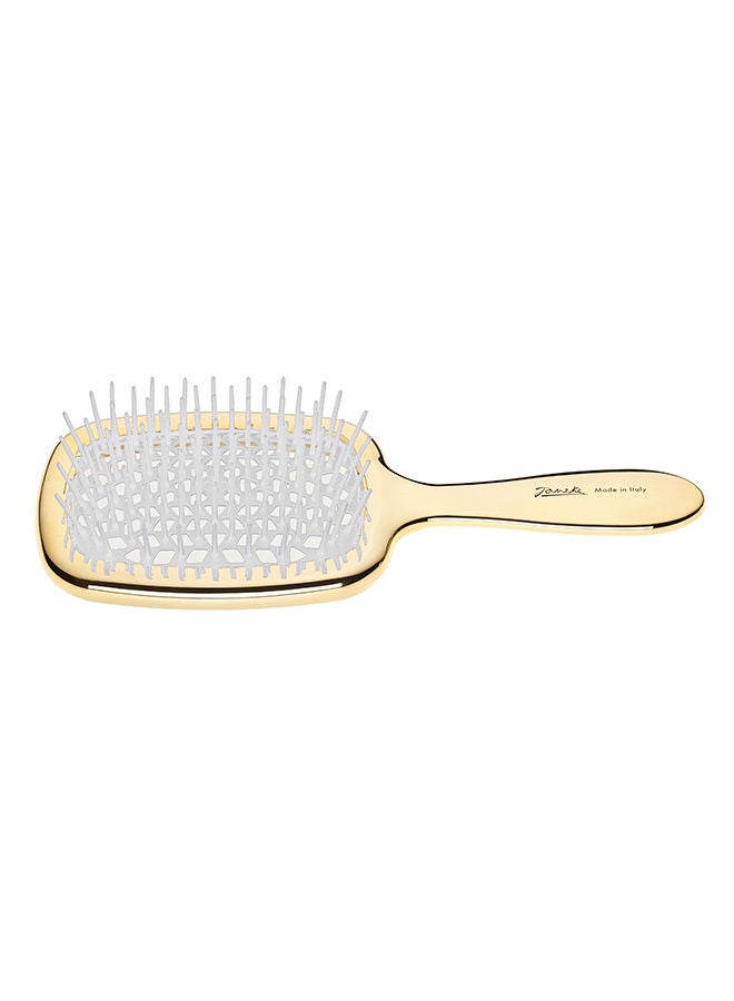 NIBEMINENT Detangler Hair Brush Gold Plated 22cm