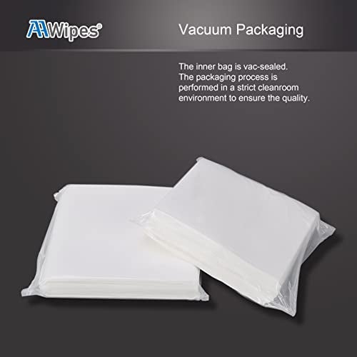 AAwipes Cleanroom Wipes Nonwoven Wipes Cellulose/Polyester Blend (Grade A, 68 Gram) 9" x 9"for Lab, Electronics, Pharmaceutical, Printing and Semiconductor Industries (Bag of 150 Pcs) - Image 3