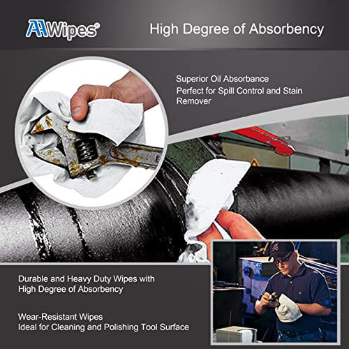 AAwipes Cleanroom Wipes Nonwoven Wipes Cellulose/Polyester Blend (Grade A, 68 Gram) 9" x 9"for Lab, Electronics, Pharmaceutical, Printing and Semiconductor Industries (Bag of 150 Pcs) - Image 5