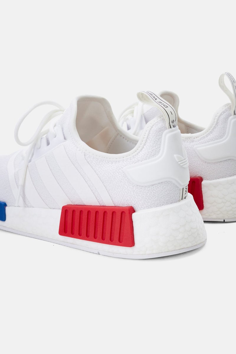 adidas Originals Men NMD R1 Lace Up Outdoor Sport Shoes, White - Image 4