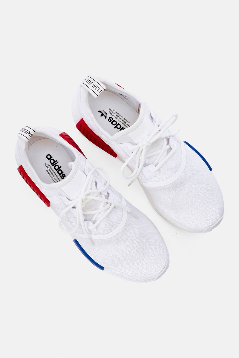 adidas Originals Men NMD R1 Lace Up Outdoor Sport Shoes, White - Image 3