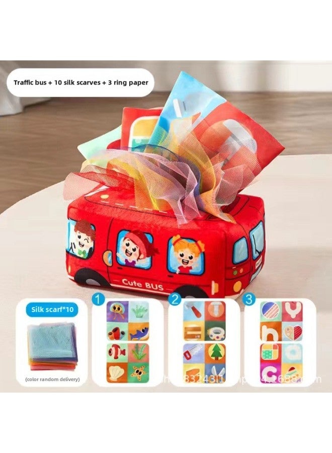 Children's Paper Toy 0-1 Year Old Puzzle Early Education Tear Tissue Box Baby Finger Exercise Toy-Specifications:Unbreakable Paper Box  - Image 1
