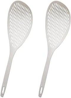 Generic LYXIANG Colander Spoon, Non-Stick & Heat Resistant Large Strainer Skimmer for Kitchen Frying Food, Pasta, Spaghetti, Noodle (2 Pcs),B 