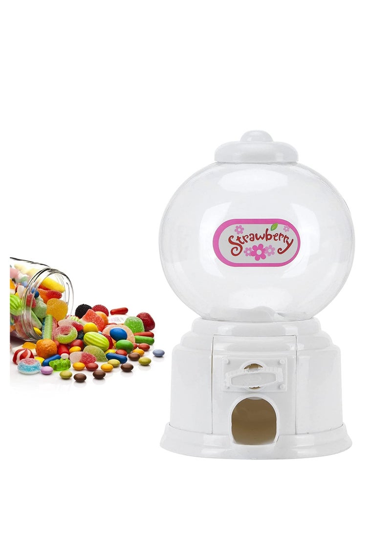 Candy Vending Machine, Portable Children Candy Machine Plastic Mini Gumballs Dispenser Kids Kindergarten Gift Vending Machine Vintage Style Sweet Bubblegum Fun Toy Machine for 3 age  - Image 1