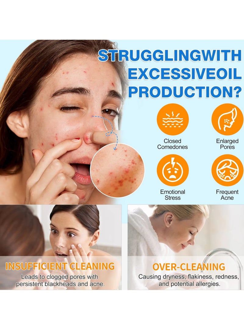 VOGSIG 40Pcs Kojic Acid and Turmeric Cleansing Pads for Dark Spots Helps Balance Skin Oil and Water Fade Spot Remove Excess Keratin Clean Oil Refines Pores Turmeric Kojic Acid Cleansing Pads  - Image 4