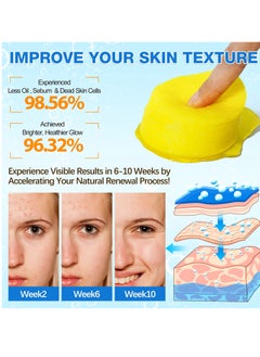 VOGSIG 40Pcs Kojic Acid and Turmeric Cleansing Pads for Dark Spots Helps Balance Skin Oil and Water Fade Spot Remove Excess Keratin Clean Oil Refines Pores Turmeric Kojic Acid Cleansing Pads  - Image 5