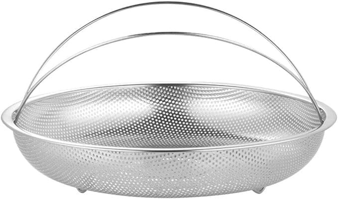 TINKDAS TINKDAS Steamer Basket Stainless Steel, All-In-One Vegetable Veggie Steamer Rack, Steaming Rack Stand with Handles, Steamer for Cooking, Steam Tray with legs, Dishwasher Safe - Image 1