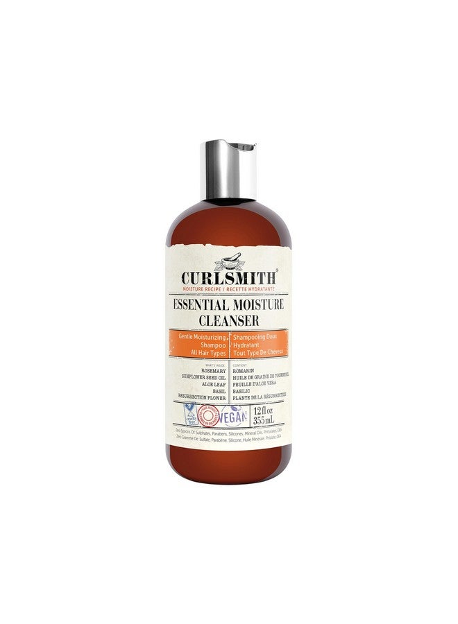 CURLSMITH - Essential Moisture Cleanser, Gentle Nourishing Shampoo For Wavy, Curly And Coily Hair, Vegan (12Fl Oz) - Image 1