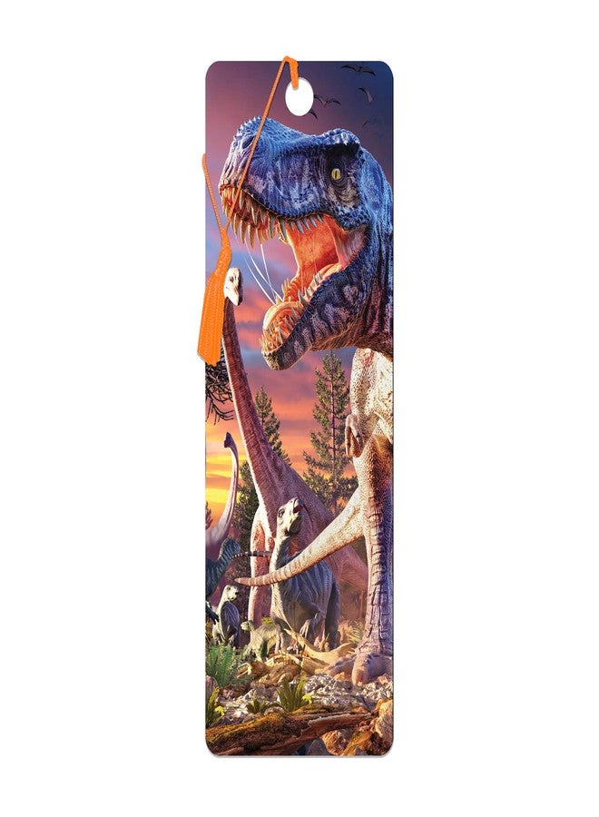 3D LiveLife Bookmark - T-Rex Attack from Deluxebase. Cute Lenticular Dinosaur Page Marker. Animal Themed Accessories for Book Lovers. Small Gifts for Men, Women, Writers and Teachers. - Image 1