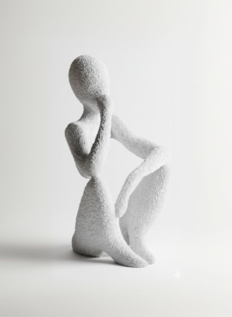 أخوة ثلاثي الأبعاد تمثال المفكر المجسد للتأمل العميق  ديكور أنيق ومثالي لغرف المعيشة والمكاتب - Image 4