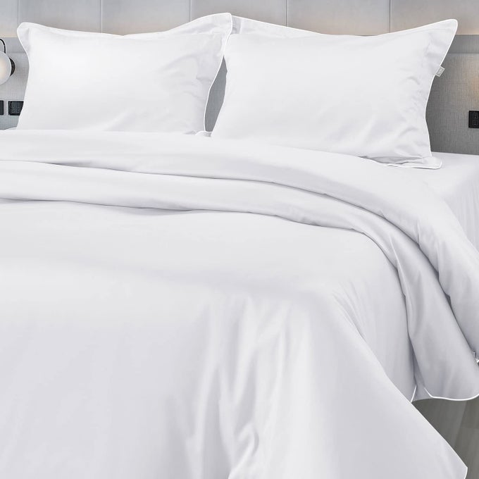 500 THREAD COUNT ITALIAN PURE COTTON FLAT SHEETS 108 X 108 INCH SUPER KING SIZE BEDSHEET WITH 2 PILLOW CASES WRINKLE FREE COTTON SHEETSWHITE500 TC