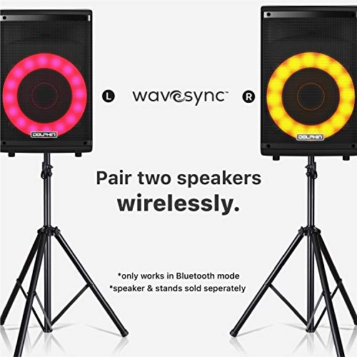 Dolphin SP-807RBT Bluetooth Karaoke Speaker: Powerful, Portable Sound with Microphone, Dynamic Spin Lights & Crystal-Clear Audio for Parties - Image 4