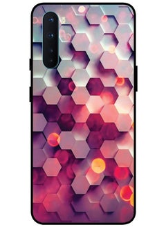 Protective Case Cover For OnePlus Nord Smart Series Printed Protective Case Cover for OnePlus Nord Hexagon Pattern