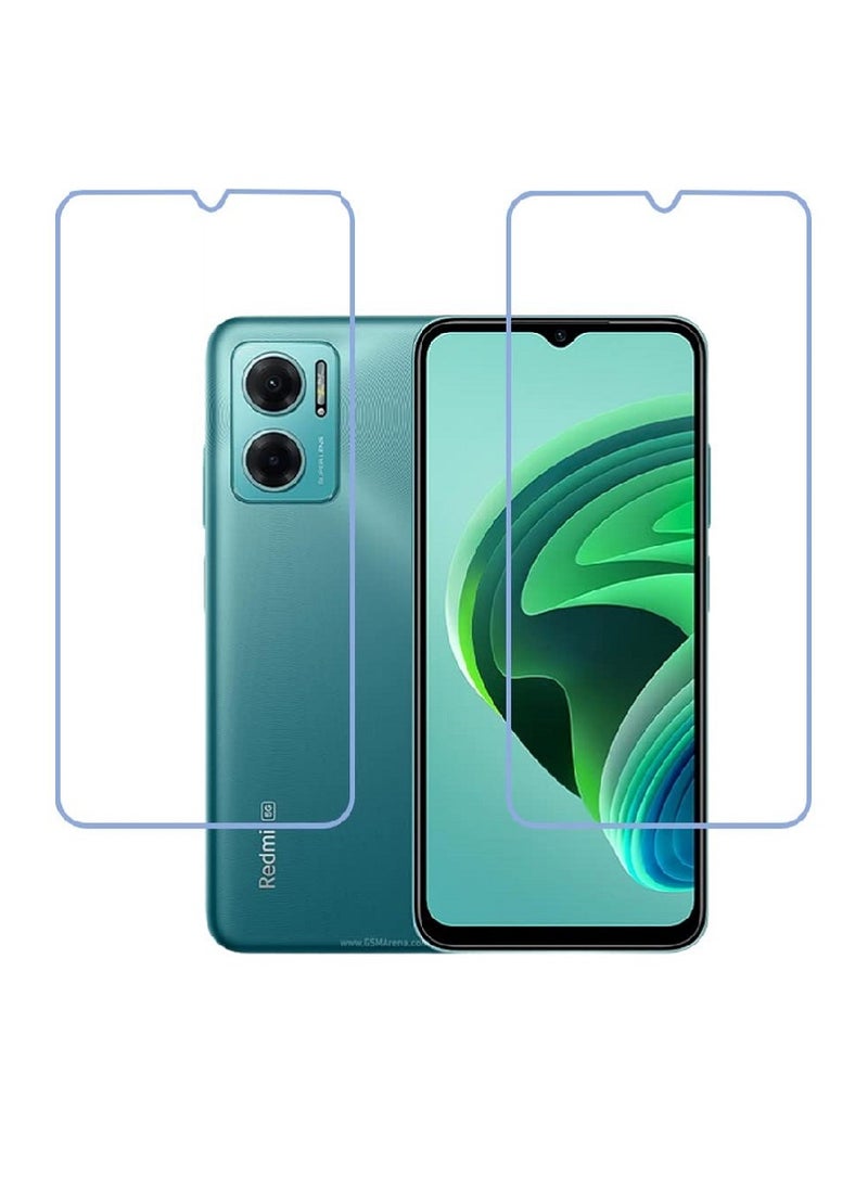 Super 2 Pieces Tempered Glass Screen Protector Clear Designed For Xiaomi Redmi Note 11E Full Screen Coverage And Bubble Free - Image 1