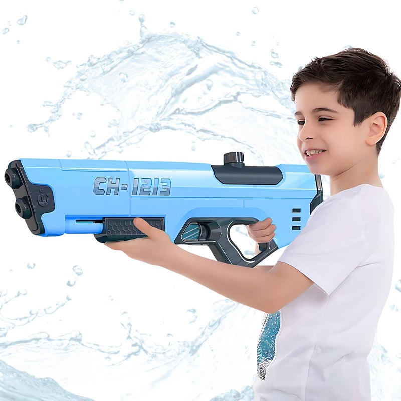 Storio Big Sized Holi Pichkari Water Gun Toy for Kids with Upto 25Ft Range & Inbuilt 700ml Storage | High Pressure Mechanism Ideal Outdoor Toy for Pool & Beach Fun - Image 1