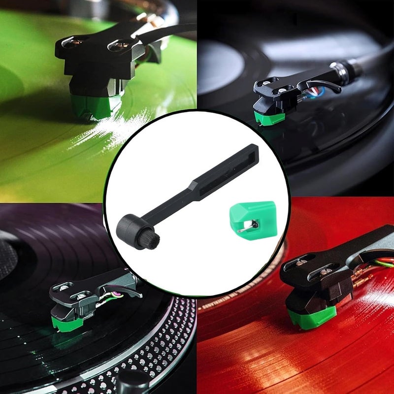 Sleek And ATVMN95E For Vinyl Record Player Replacement Stylus Plus Convenient Cleaning Brush - Image 4