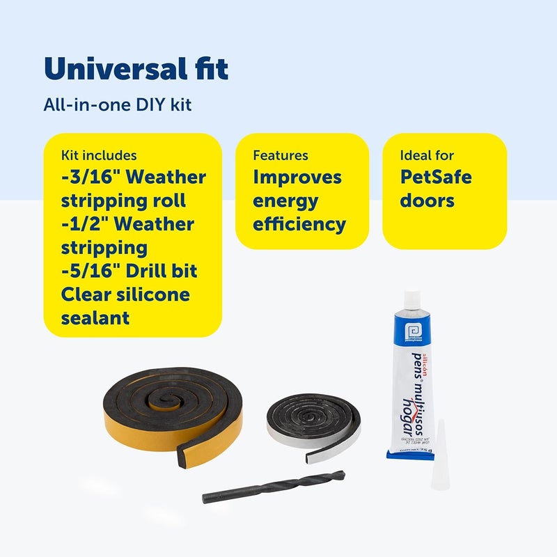 PetSafe Dog Door Installation and Insulation Kit - Weather Proofing Solution for Pet Doors - Image 4