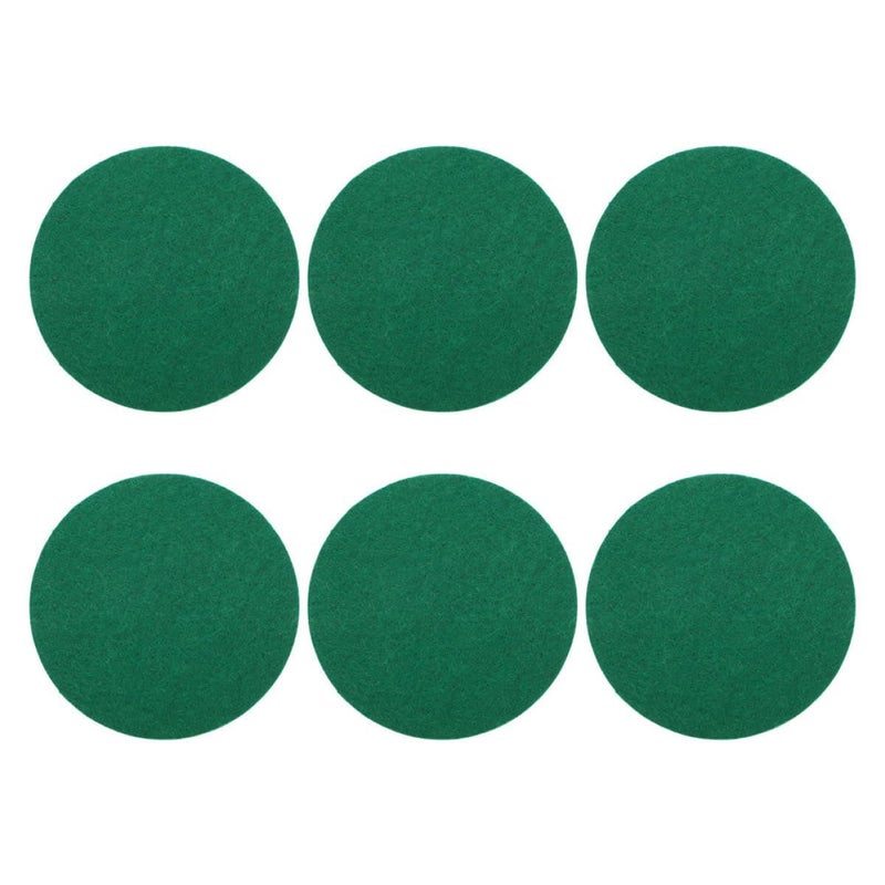 Green Self Adhesive Replacement Felt Pads 94mm Round 6 Pieces For Air Hockey Table - Image 2