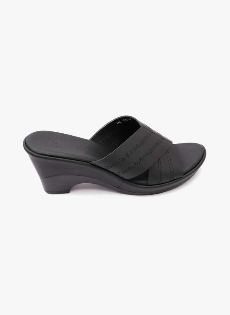 Comfort Plus COMFORT PLUS WOMENS SANDAL WITH HIGH HEELS BLACK