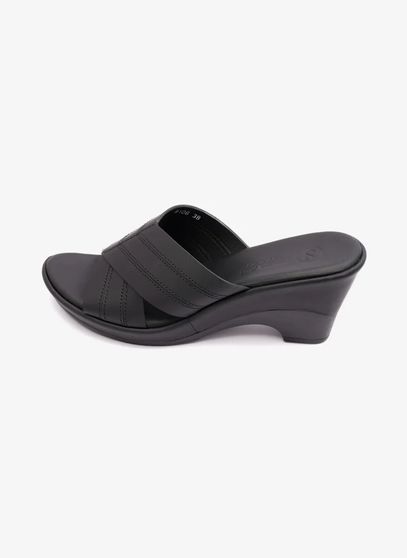 Comfort Plus COMFORT PLUS WOMENS SANDAL WITH HIGH HEELS BLACK