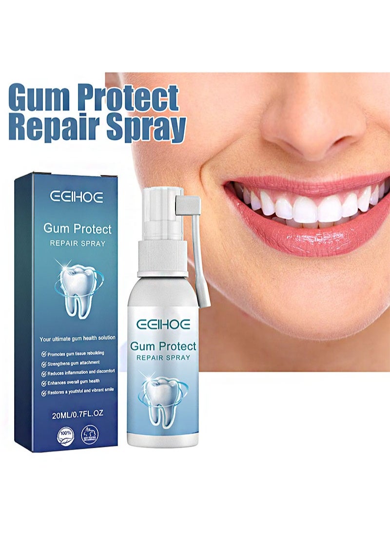 EELHOE - 20ml Gum Protect Repair Spray, Instant Gum Soothing Spray, Relieve Gum Swelling And Toothache, Whiten Teeth, Reduce Gum Recession (2 PCS) - Image 1