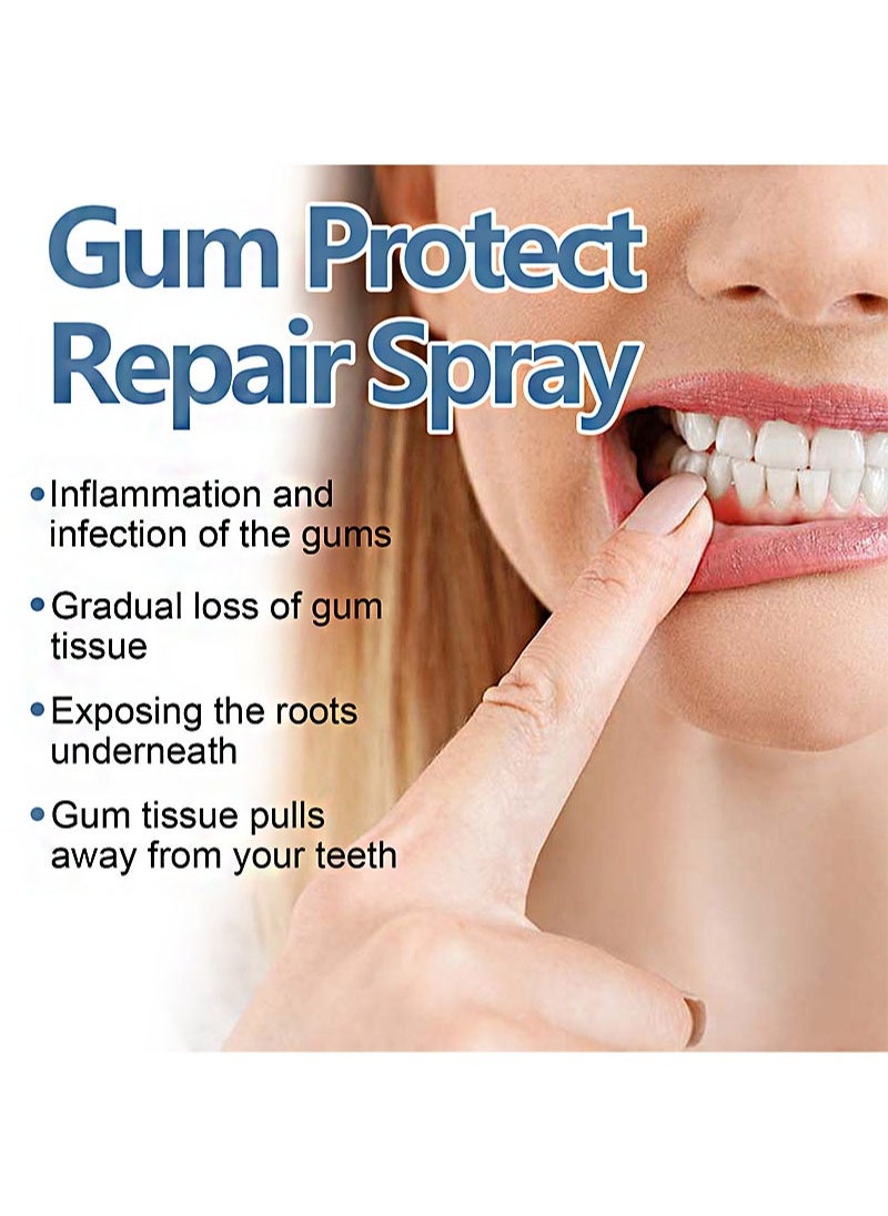 EELHOE - 20ml Gum Protect Repair Spray, Instant Gum Soothing Spray, Relieve Gum Swelling And Toothache, Whiten Teeth, Reduce Gum Recession (2 PCS) - Image 1