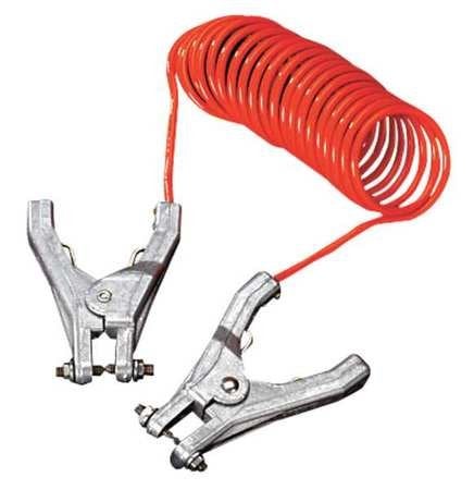 Coiled Grounding Wire Clamp 10 ft