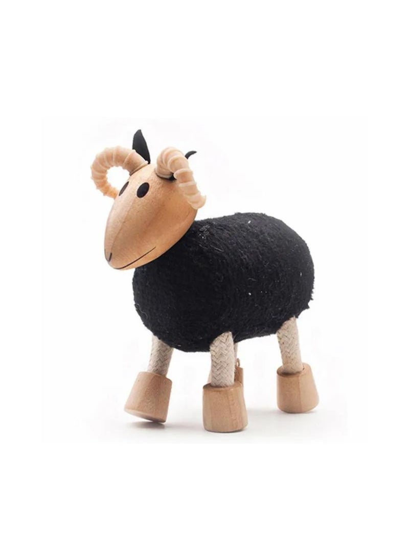 Anamalz Black Ram Wooden Toy