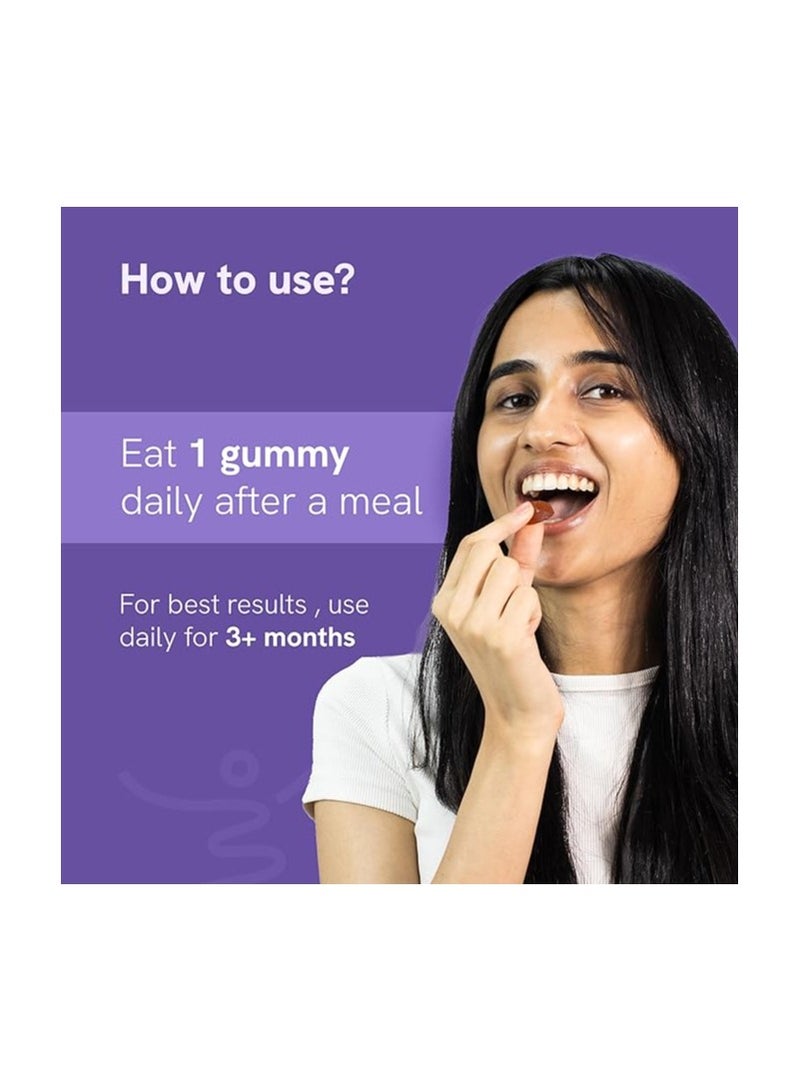 Be Bodywise v Be Bodywise Biotin Hair Gummies for Stronger, Shinier Hair & Nails | 120 Day Refill Pack | With Biotin, Zinc, Folic Acid, Fibre & Multivitamins | Strawberry Flavored | No Added Sugar & Gut Friendly - Image 5