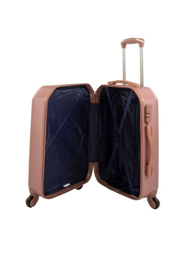 ليمرا طقم شنط سفر مكون من 6 حقائب أمتعة بـ 4 عجلات بتصميم حديث روزجولد - Image 4