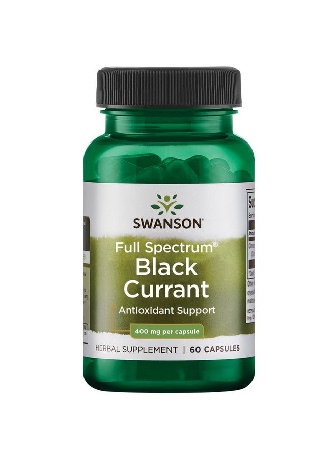 Swanson Full Spectrum Black Currant 400 Milligrams 60 Capsules - Image 1