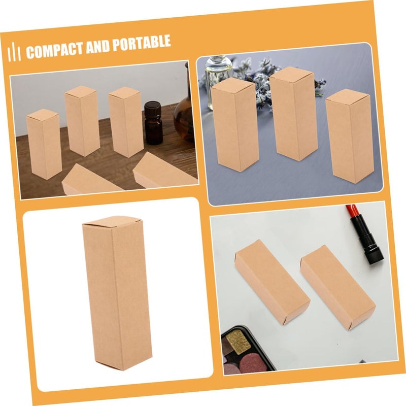 Rectangle Lipstick Lip Gloss Storage Tubes 50 Pack Paper Boxes Essential Oil Wrapping - Image 3