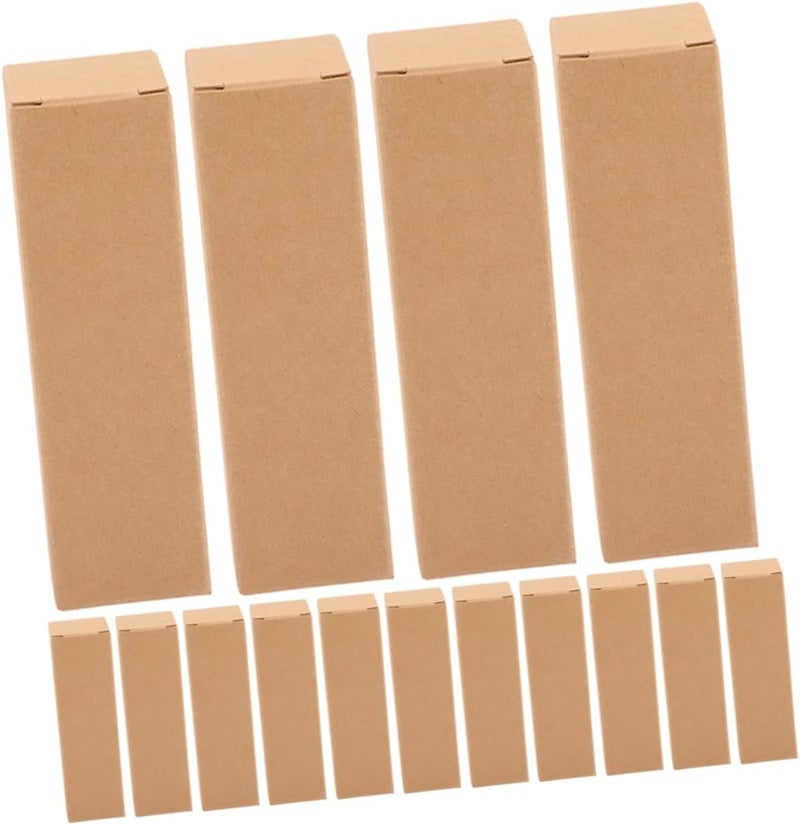 Rectangle Lipstick Lip Gloss Storage Tubes 50 Pack Paper Boxes Essential Oil Wrapping - Image 1