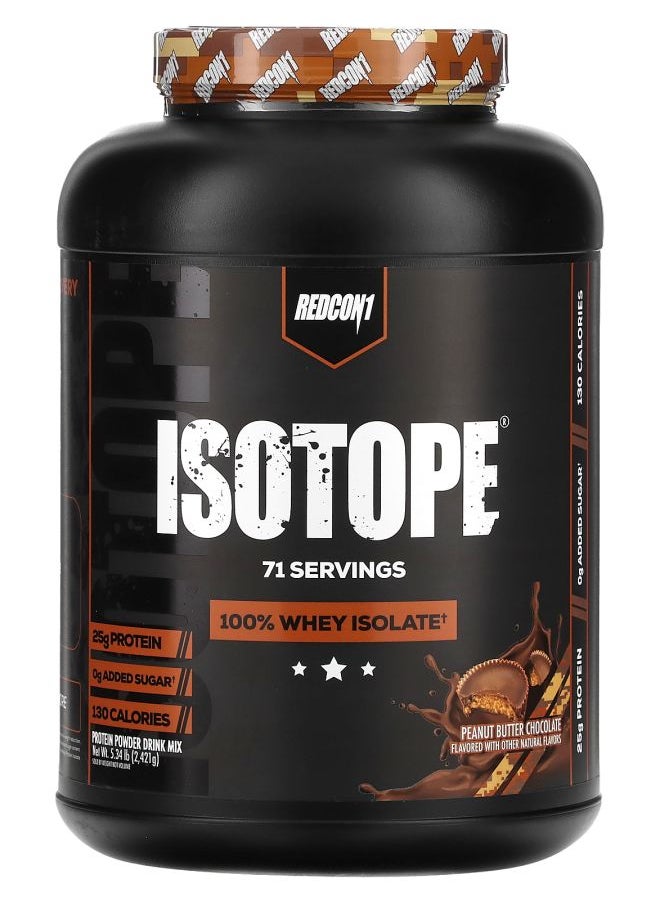 REDCON1 Isotope 100% Whey Isolate Peanut Butter Chocolate 5.34 lb (2421 g) 