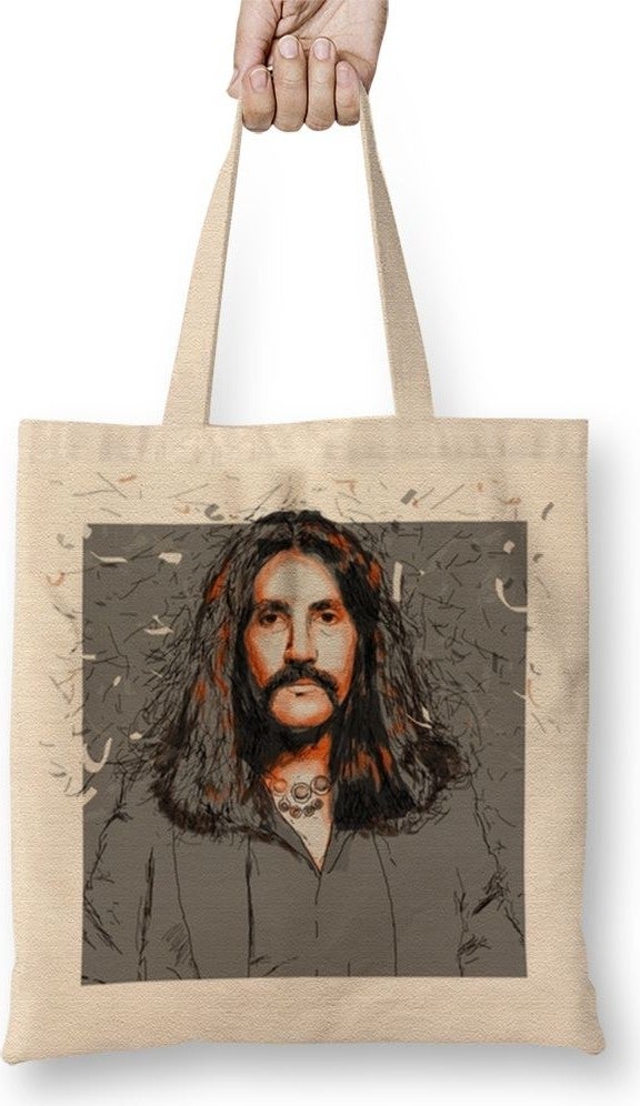 Baskı Dükkanı Print Shop Barış Manço 01 Cloth Bag Long Handle 