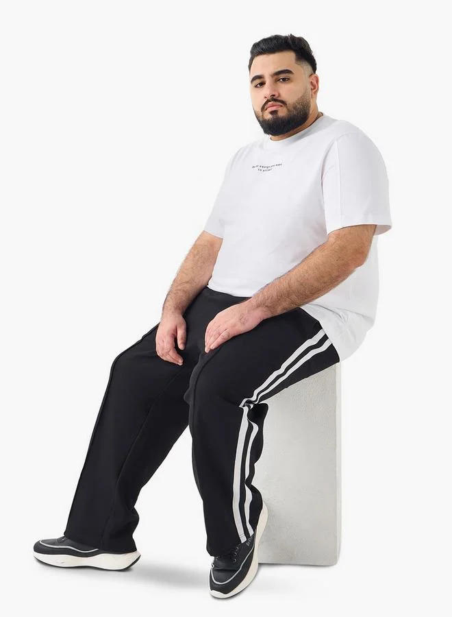 Splash FAV Plus Size Graphic Print Crew Neck T-shirt