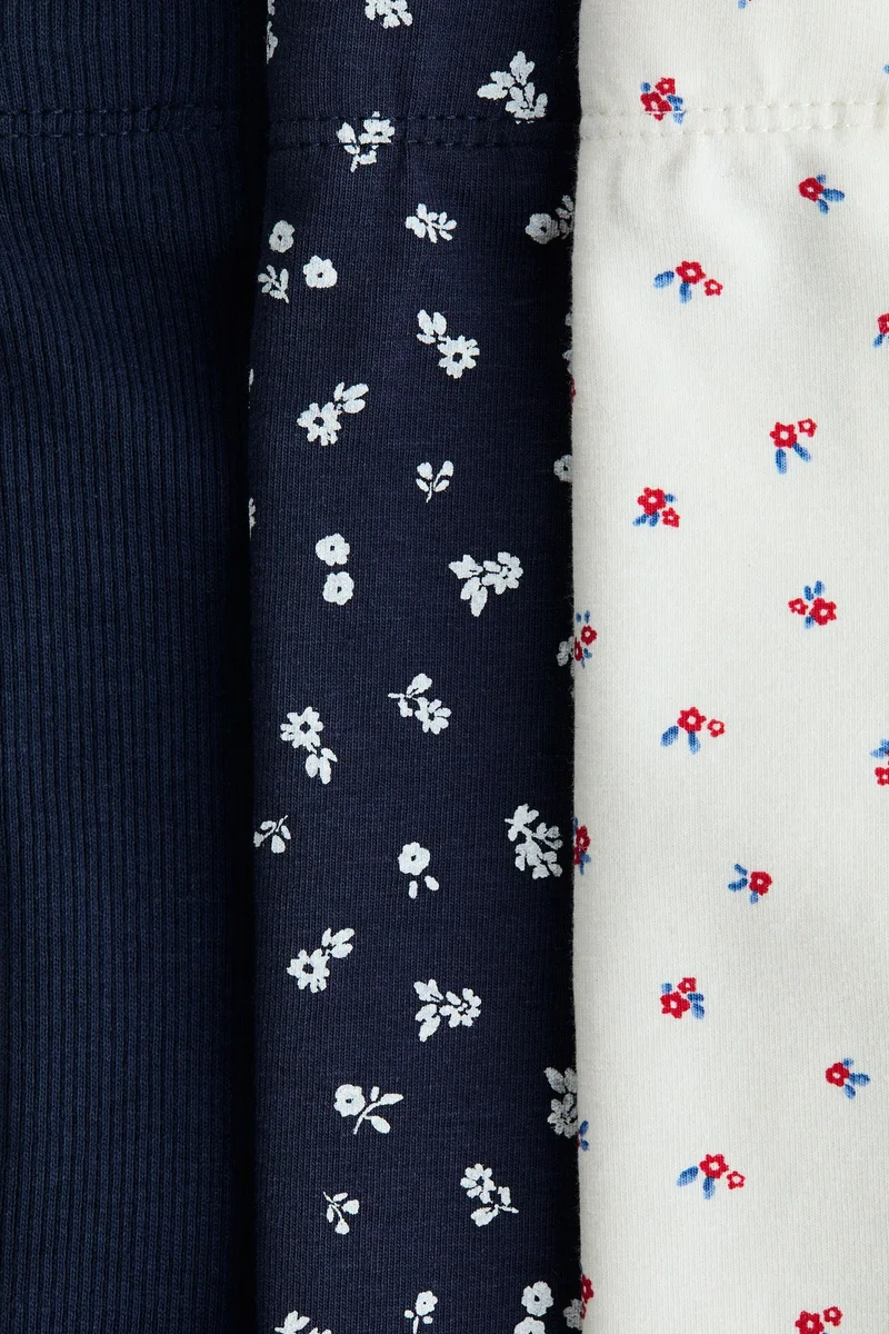 اتش اند ام عبوة من 3 لغينغز من القطن