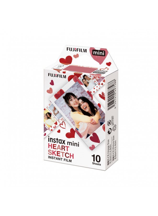 Fujifilm Instax Mini Heart Sketch Film - 10 Exposures - Image 2