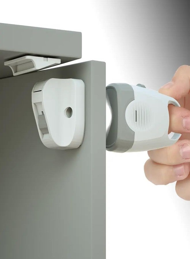 Envop Child-Proof Magnetic Latches Easy Multi-Purpose No Screw Tools Needed Kids & Cabinet Doors Locks Built-in Invisible Lock - Image 1