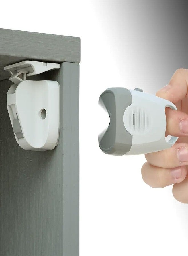 Envop Child-Proof Magnetic Latches Easy Multi-Purpose No Screw Tools Needed Kids & Cabinet Doors Locks Built-in Invisible Lock - Image 2
