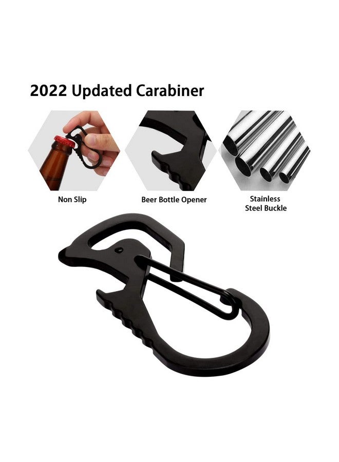 DELSWIN Retractable Keychain Heavy Duty Retractable Key Holder Key Ring With Carabiner Id Badge Clip Reel With Steel Cord Clasps For Janitor Office Work Bearing 8.0 Oz (Pack Of 2) - Image 3