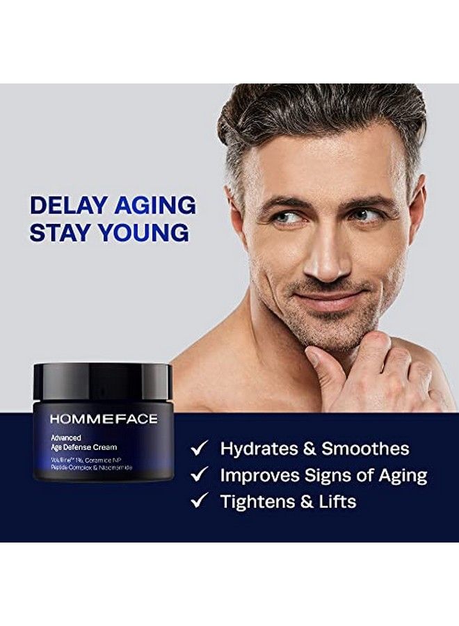 HOMMEFACE كريم وجه متقدم لمكافحة الشيخوخة للنهار والليل للرجال 1.76 أونصة - Image 4