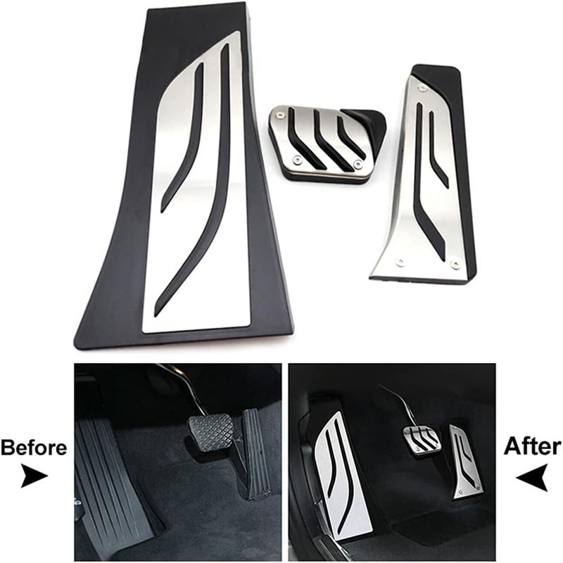 Wivplex 3Pcs Car Foot Brake Pedals Anti-slip Cover Kit for BMW - Image 5